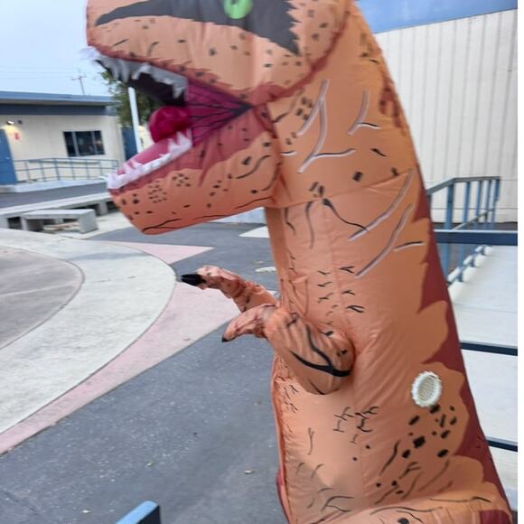 Donny the Dino Inflatable Halloween Costume for Kids One Size fits Most - Picture 2 of 7